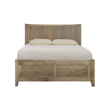 Atwood Queen Footboard Storage Panel Bed