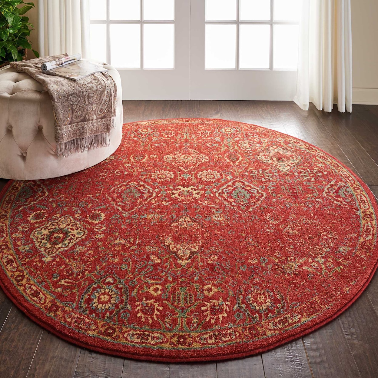 Nourison Somerset 5'6" Round  Rug