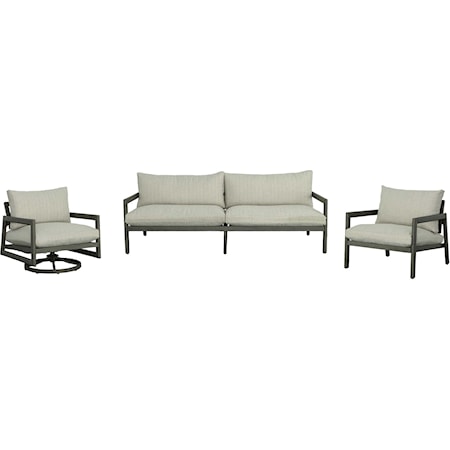 Contemporary Outdoor Seating Set