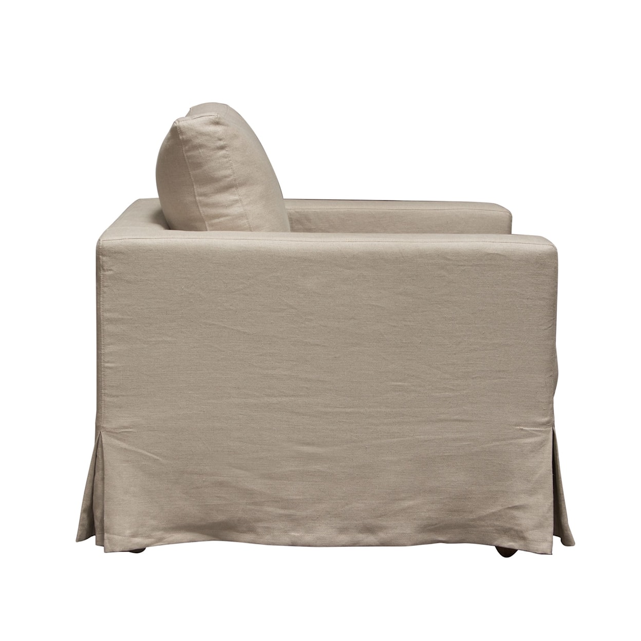Diamond Sofa Furniture Savannah Slip-Cover Chair In Sand Natural Linen