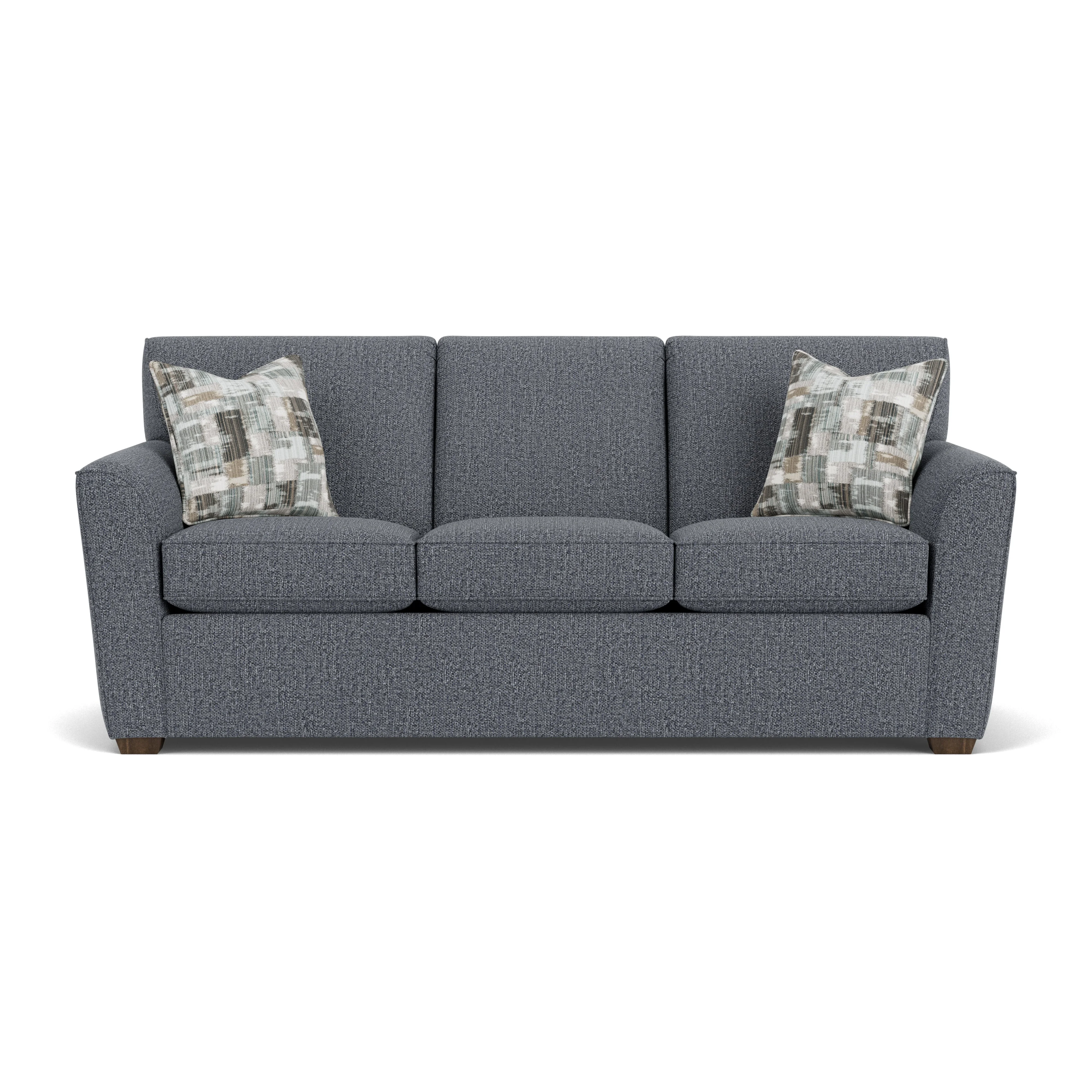 Flexsteel Lakewood 1394657 Casual Queen Sleeper Sofa with Flair Tapered ...