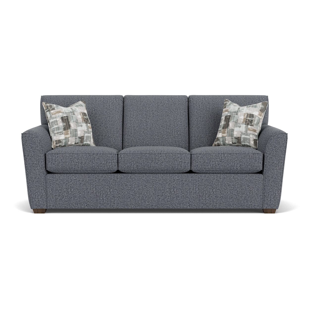 Flexsteel Lakewood 1394657 Casual Queen Sleeper Sofa with Flair Tapered ...