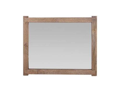 Rustic Solid Wood Framed Mirror