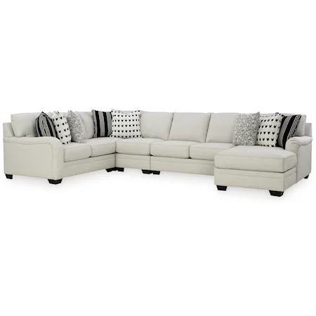 5-Piece Sectional with Chaise