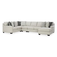 5-Piece Sectional with Chaise