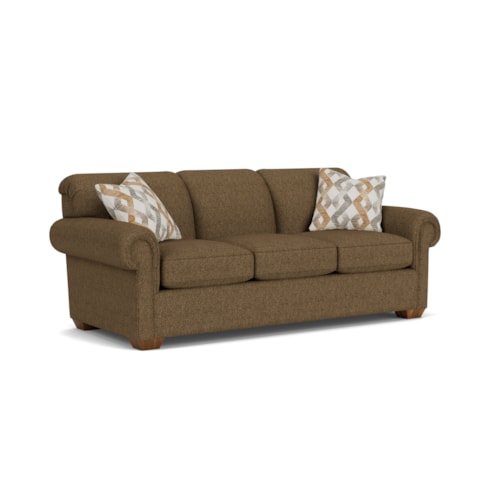 Traditional Rolled Arm Queen Sofa Sleeper