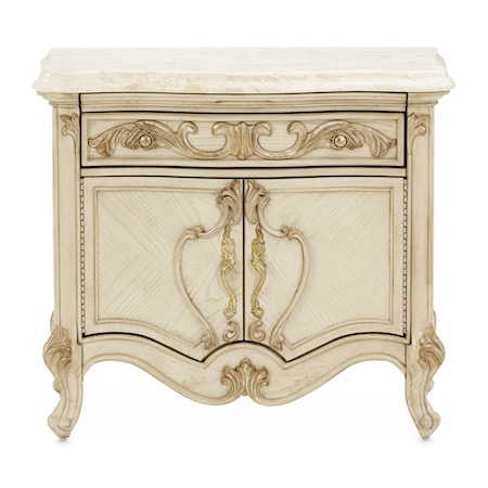 Marble Top Nightstand