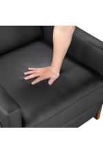 Homelegance Verve Mid-Century Modern Faux-Leather Push-Back Recliner