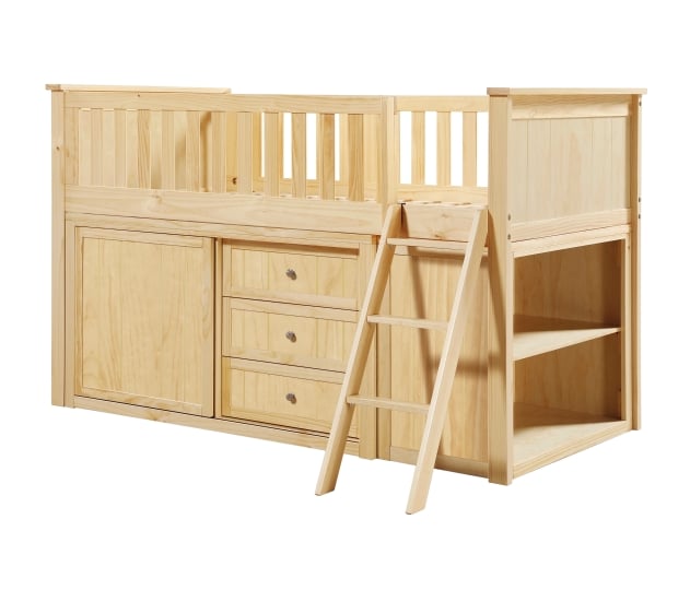 Homelegance Bartly Twin Low Loft Bunk