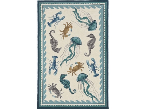 7'6" Ivory Round Rug