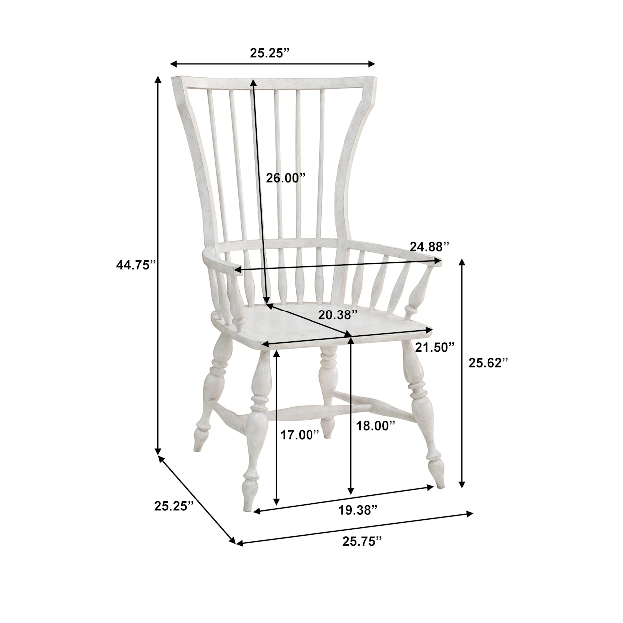 Pulaski Furniture Glendale Estates Windsor Arm Chair