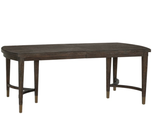Transitional Rectangular Dining Table with Two 18" Leaves