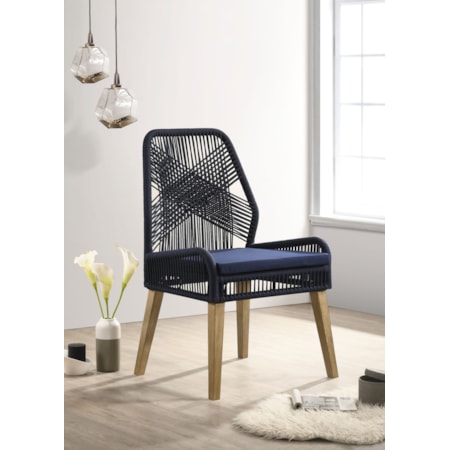 Woven Rope Dining Side Chairs