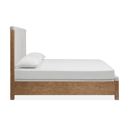 Complete Cal.King Panel Upholstered Bed