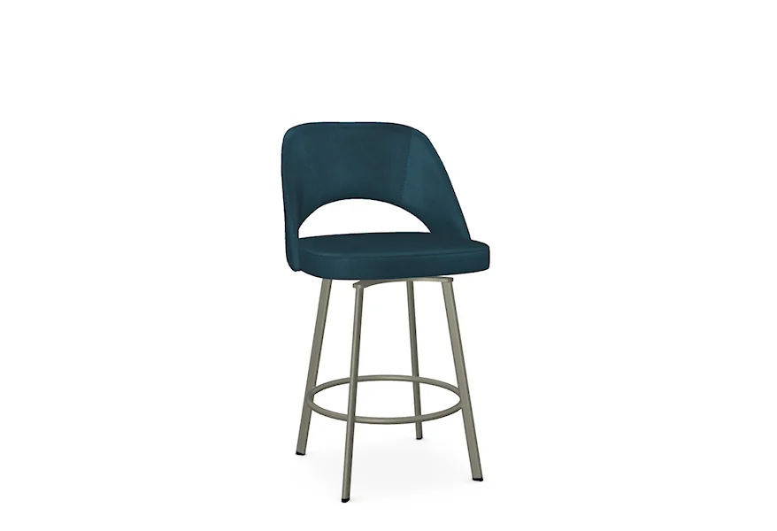 Boudoir Customizable Scarlett Swivel Counter Stool by Amisco at Esprit Decor Home Furnishings