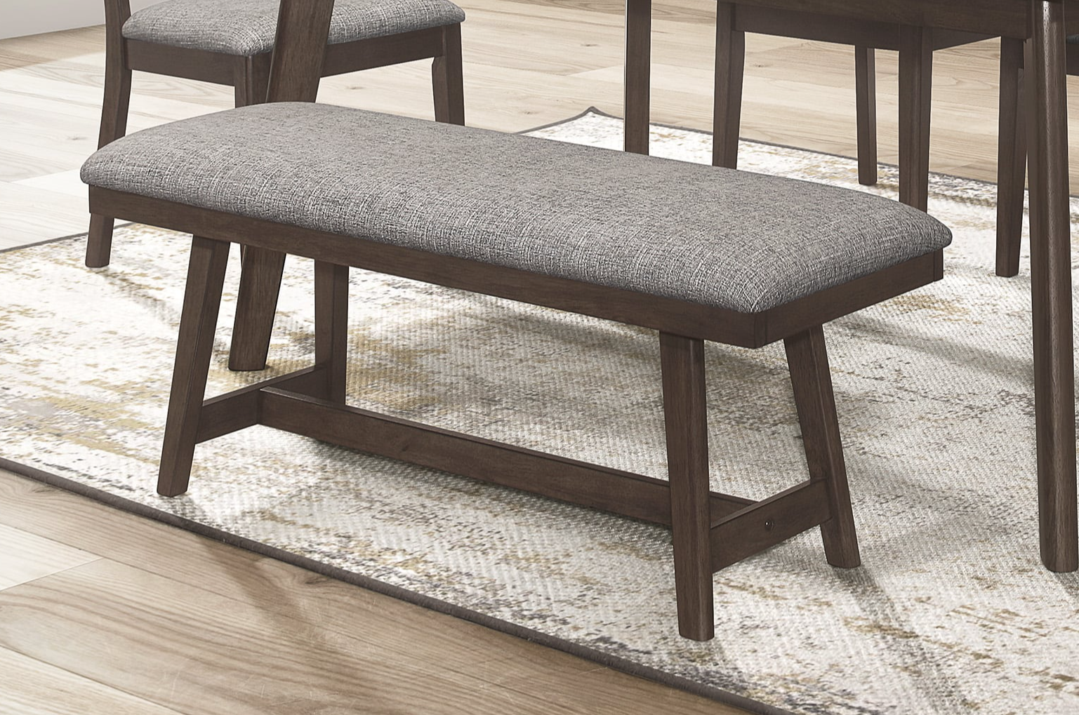 Crown Mark Ember 2133BENCH Transitional Dining Bench with Upholstered