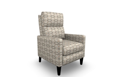 Contemporary Small Scale Push Back Recliner