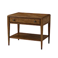 Transitional Drawer Side Table