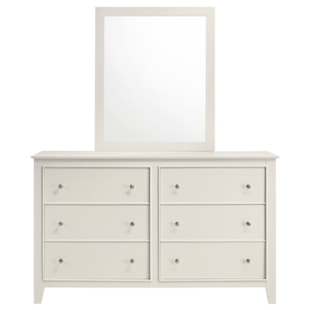 Selena 6-Drawer Dresser w/ Mirror