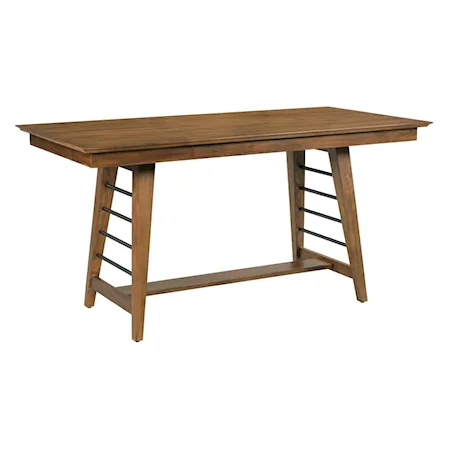 Transitional Counter Height Trestle Table