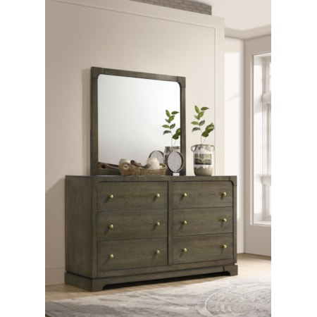 Gran Park 6-drawer Dresser and Mirror