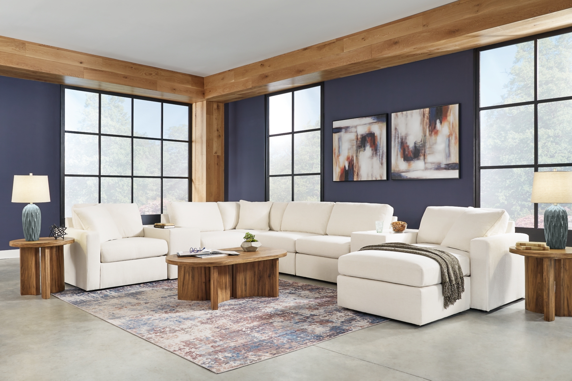 Signature Design by Ashley Modmax 8-Piece Sectional And 2 Ottomans