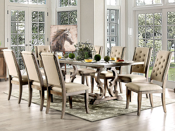 9 Pc. Dining Table Set