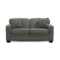 Contemporary Full Sized Sleeper Sofa with Track Arms