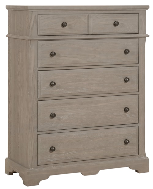 Traditional 5-Drawer Chest with Soft Close Guides