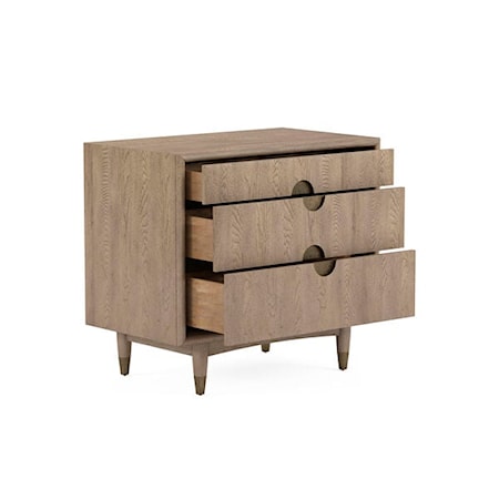 3-Drawer Bedside Chest