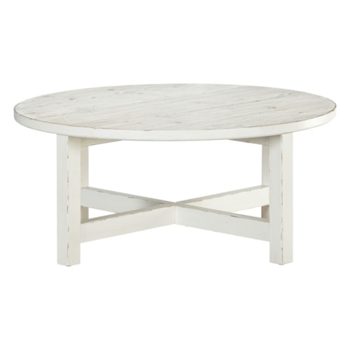 Farmhouse Round Cocktail Table