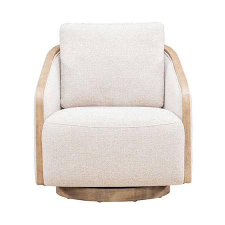 Upholstered Swivel Accent Chair