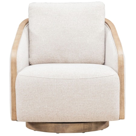 Upholstered Swivel Accent Chair
