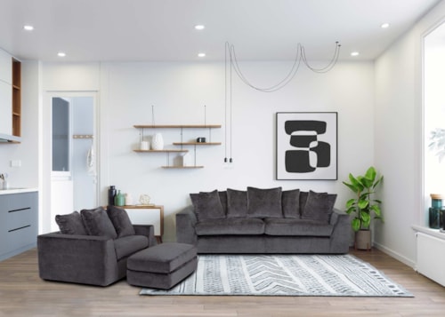 Casual 3-Piece Living Room Set