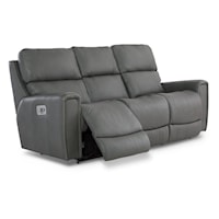 Power Reclining Sofa w/ Headrest Lumbar