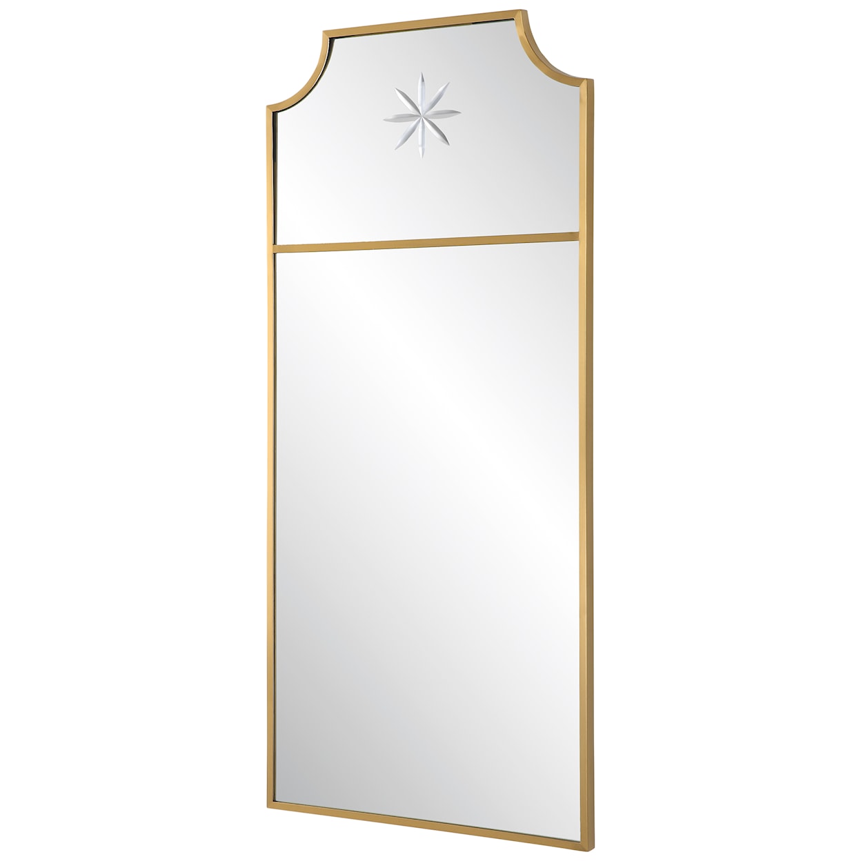 Uttermost Caddington Caddington Tall Brass Mirror