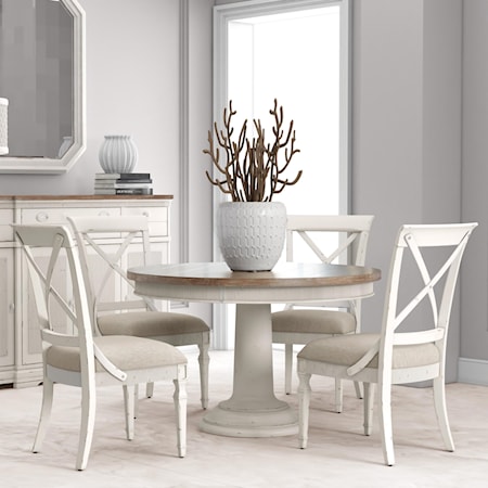 5-Piece Round Dining Table Set