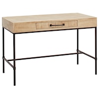 Rustic Industrial Writing Desk with Single Drawer