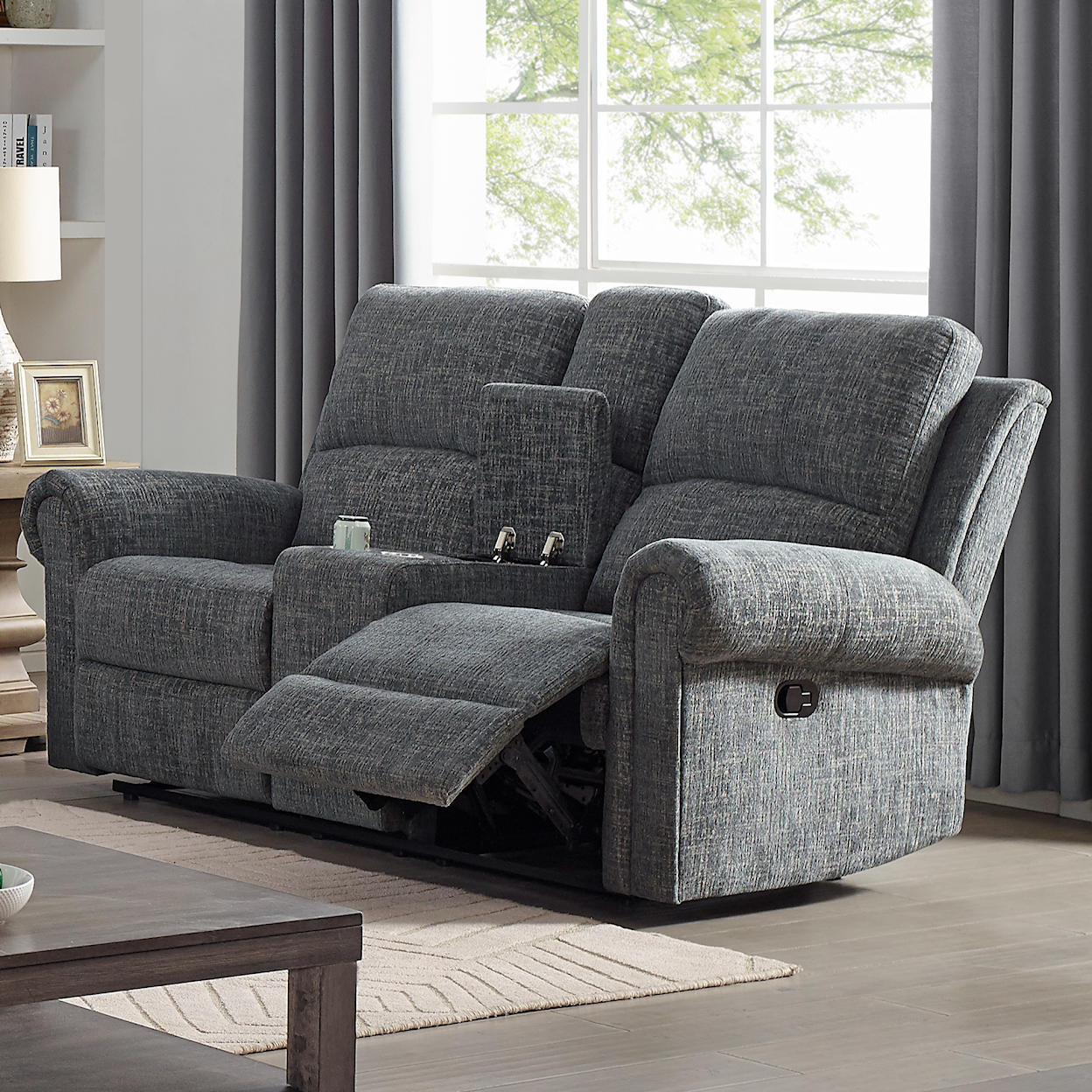 New Classic Connor Reclining Console Loveseat