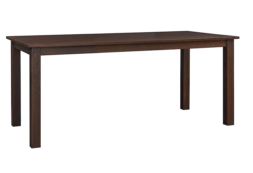 BenchMade 60" Dining Table by Bassett at Esprit Decor Home Furnishings