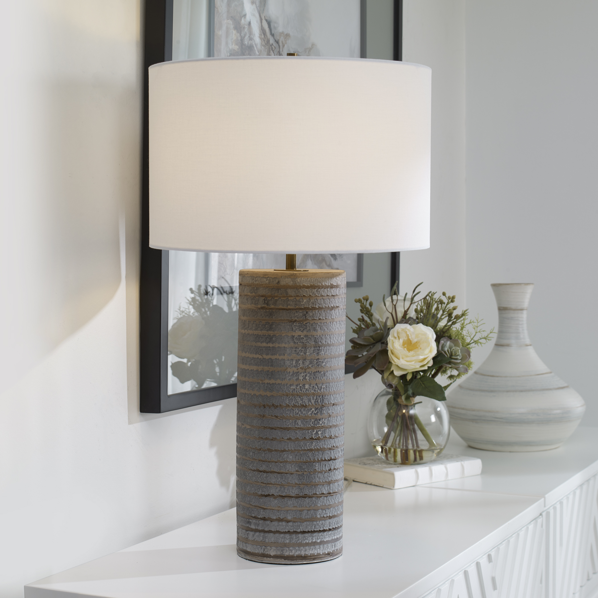Uttermost Monolith Monolith Gray Table Lamp