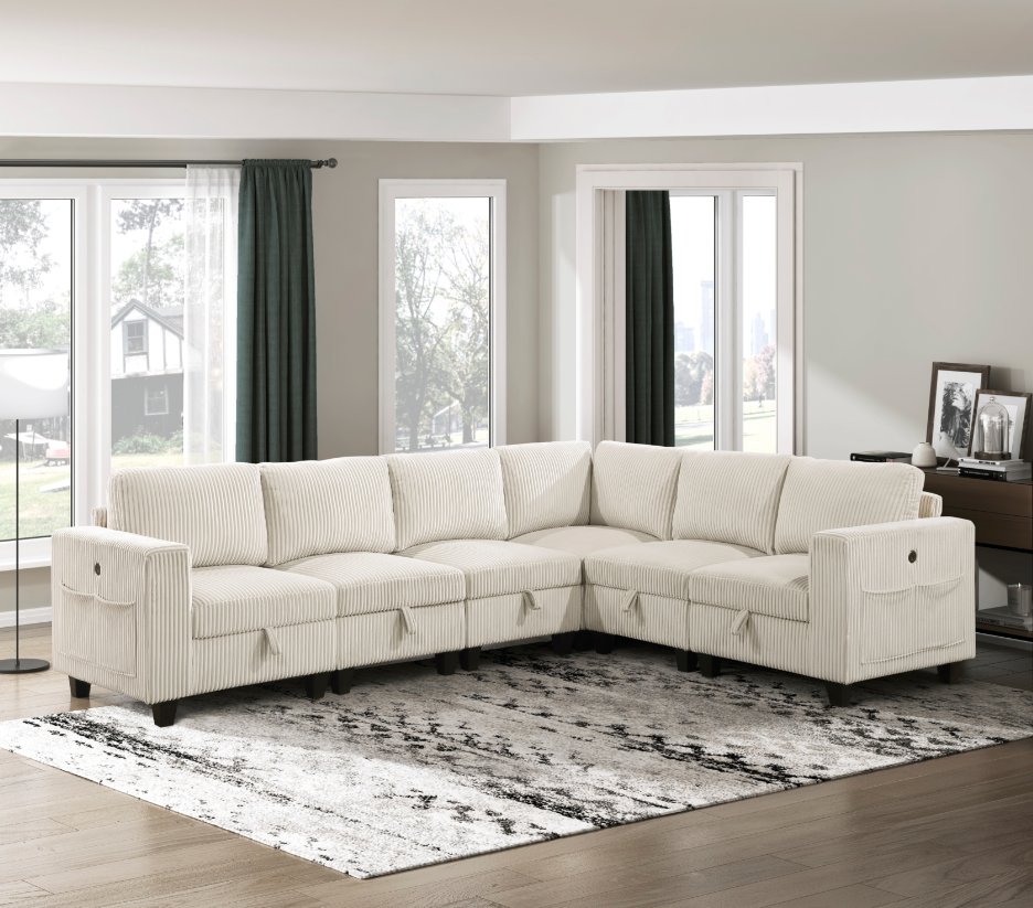6-Piece Sectional Sofa