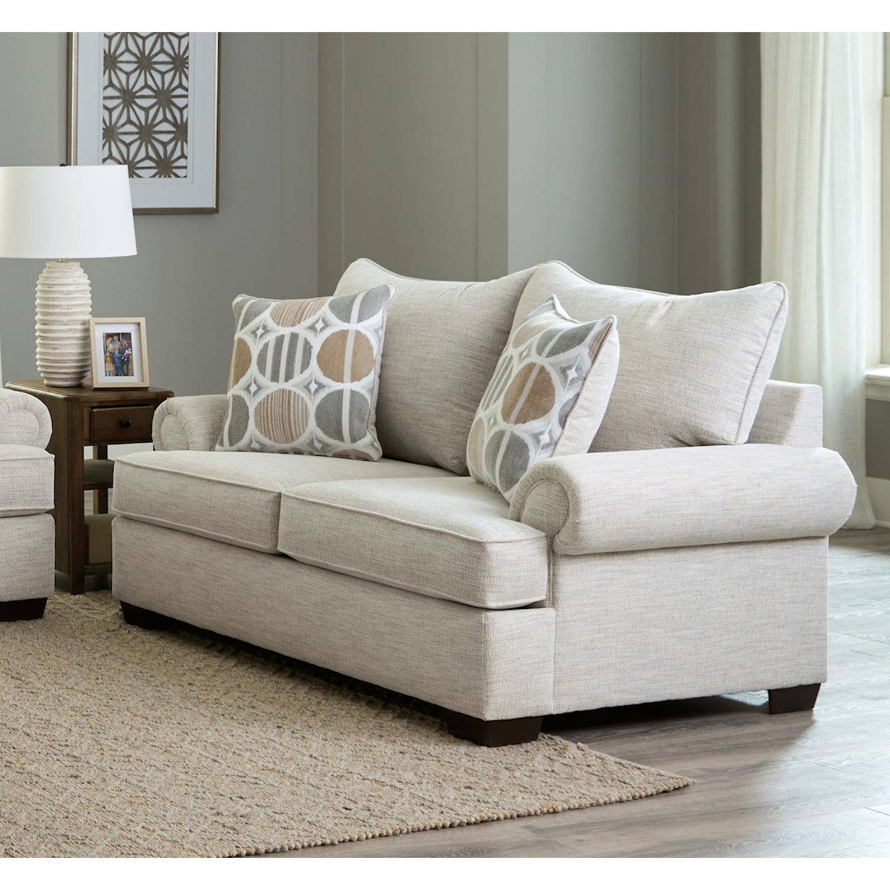 Behold Home 1082 Kirsty Cotton Loveseat