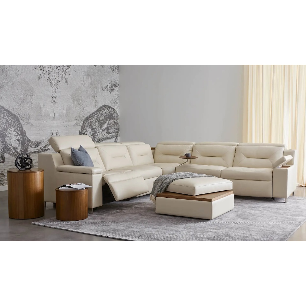 Palliser Apex 5-Seat L-Sectional with Storage Console