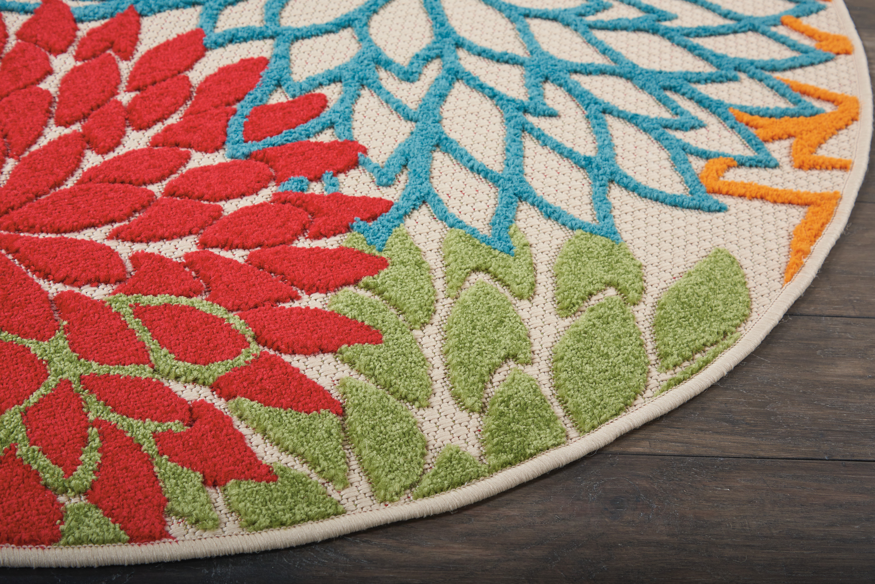 Nourison Aloha 4' Round  Rug