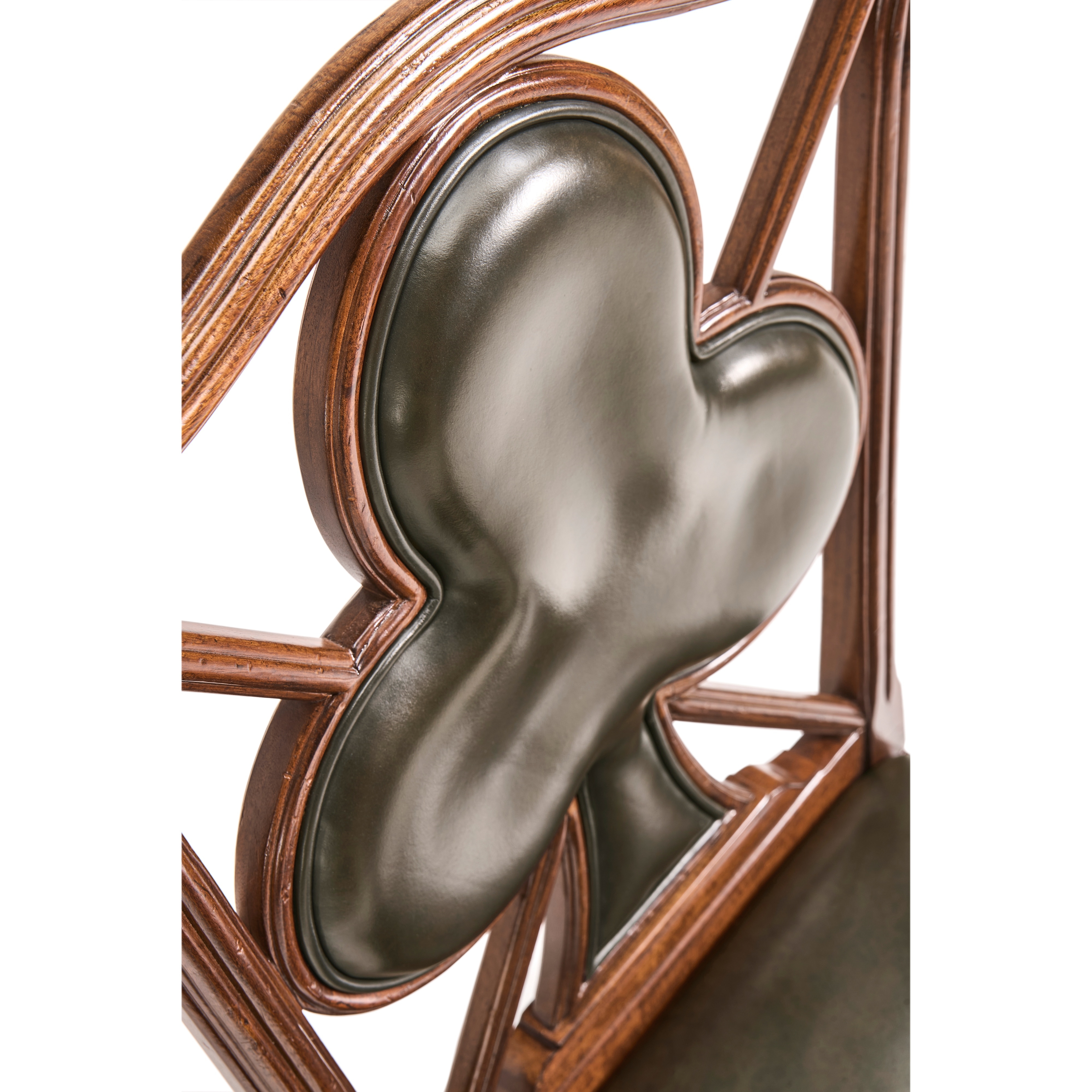 Jonathan Charles JC Traditional Playing Card "Club" Side Chair