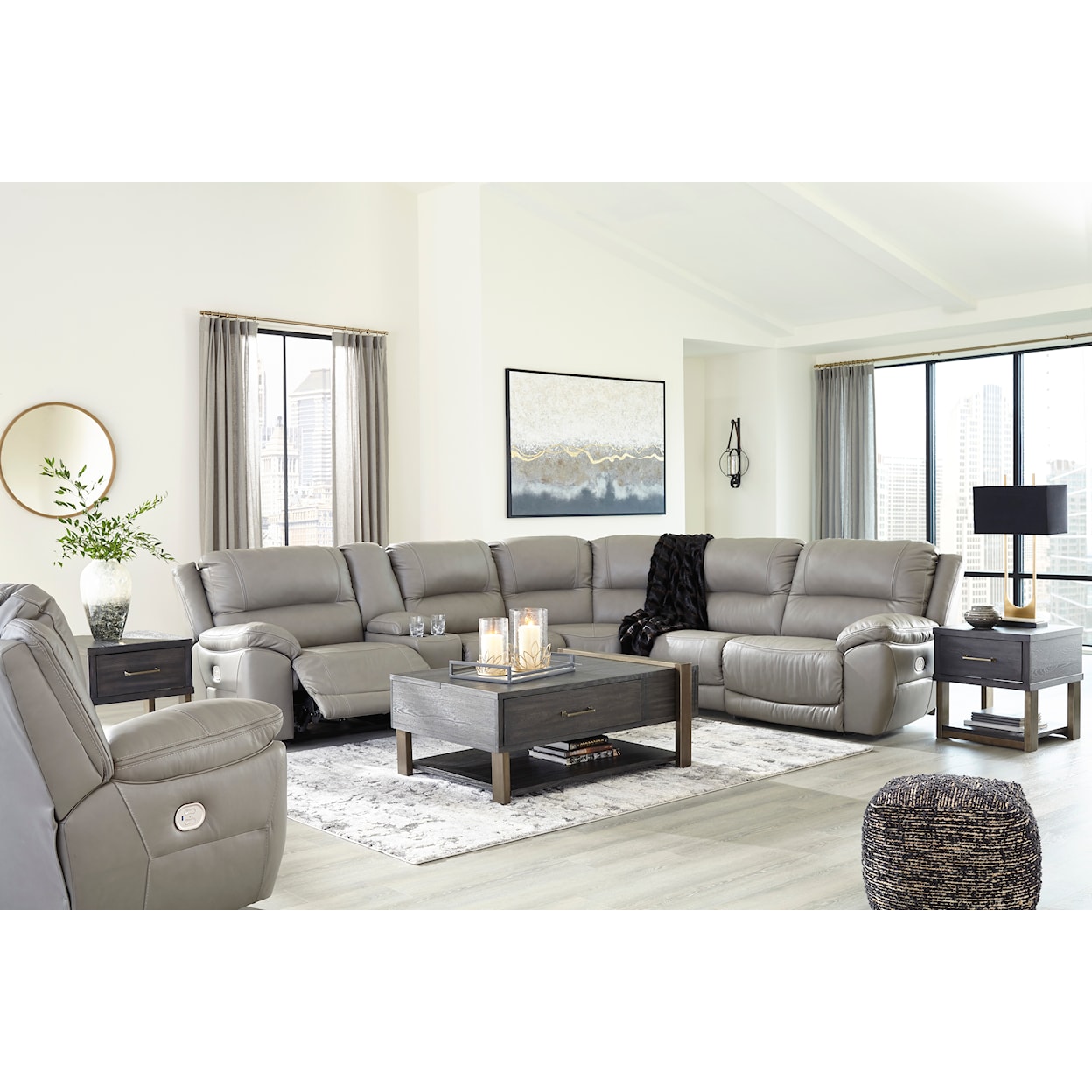 Signature Design by Ashley Dunleith Power Reclining Set