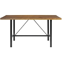 Rustic Industrial Counter Height Dining Table