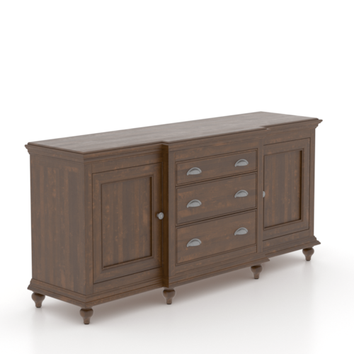 Traditional 3-Drawer Buffet
