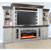 Sunny Designs 3649 Entertainment Wall with Fireplace Insert